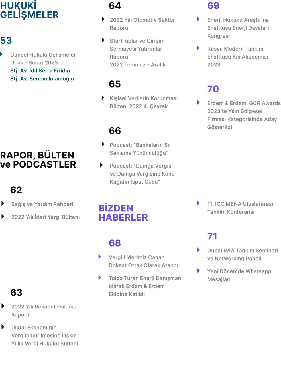 HUKUK GEL  MELER 53 � G ncel Hukuki Geli meler Ocak  ubat 2023 Stj. Av.  dil Serra Firidin Stj. Av. Senem  mamo lu R...