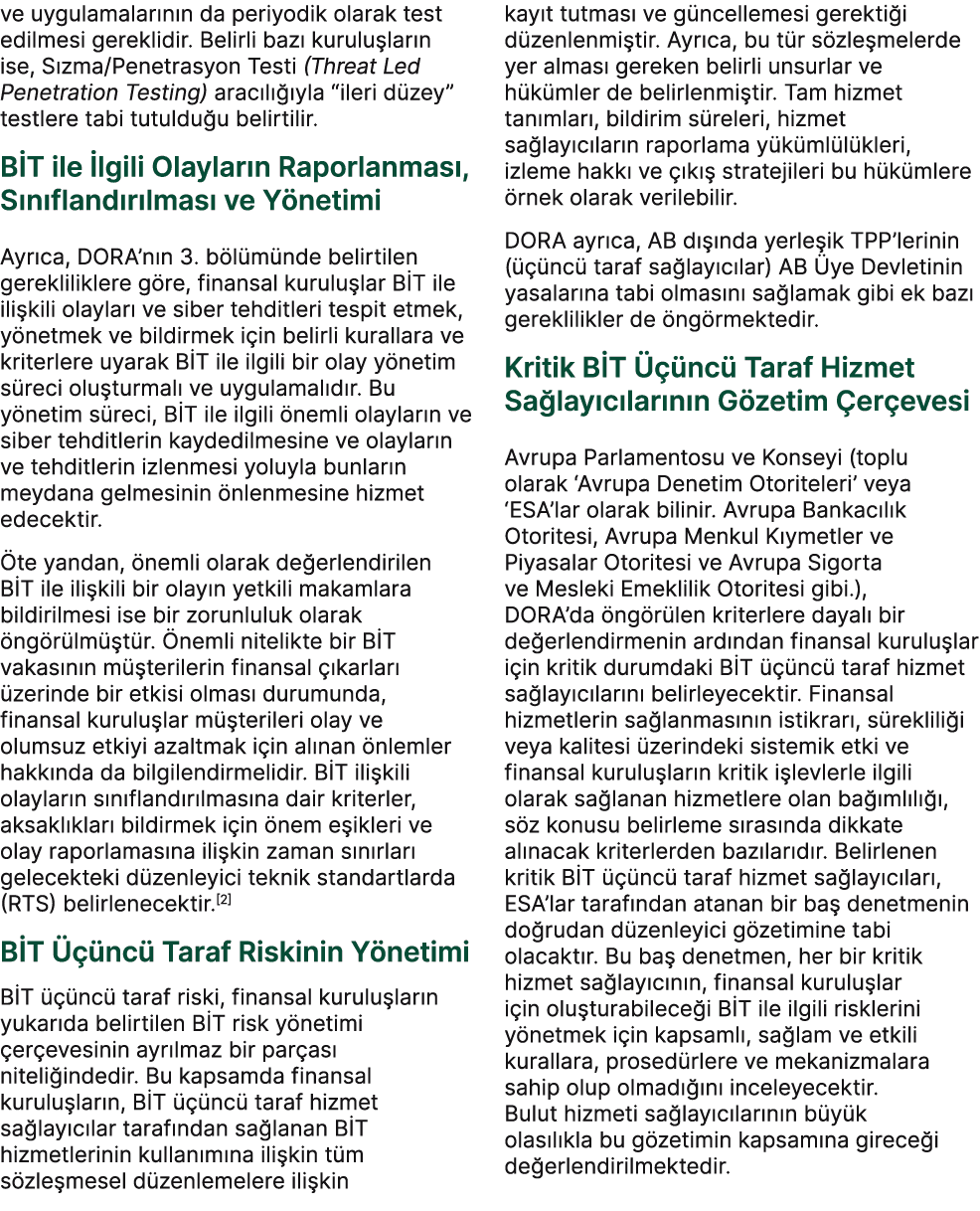 ve uygulamalar n n da periyodik olarak test edilmesi gereklidir. Belirli baz kurulu lar n ise, S zma/Penetrasyon Tes...