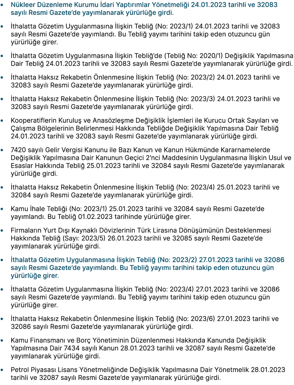 • N kleer D zenleme Kurumu dari Yapt r mlar Y netmeli i 24.01.2023 tarihli ve 32083 say l  Resmi Gazete’de yay mlana...