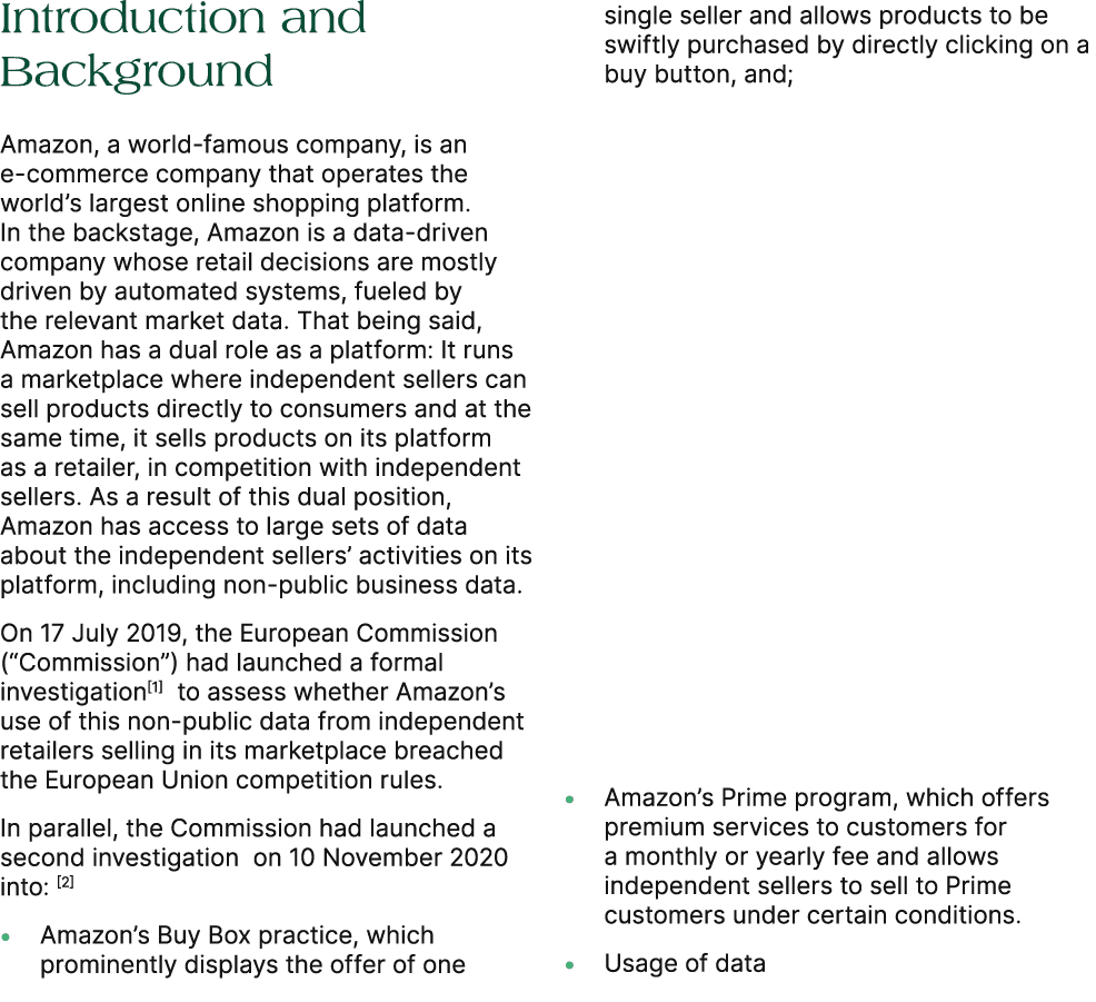 Introduction and Background Amazon, a world famous company, is an e commerce company that operates the world’s larges...