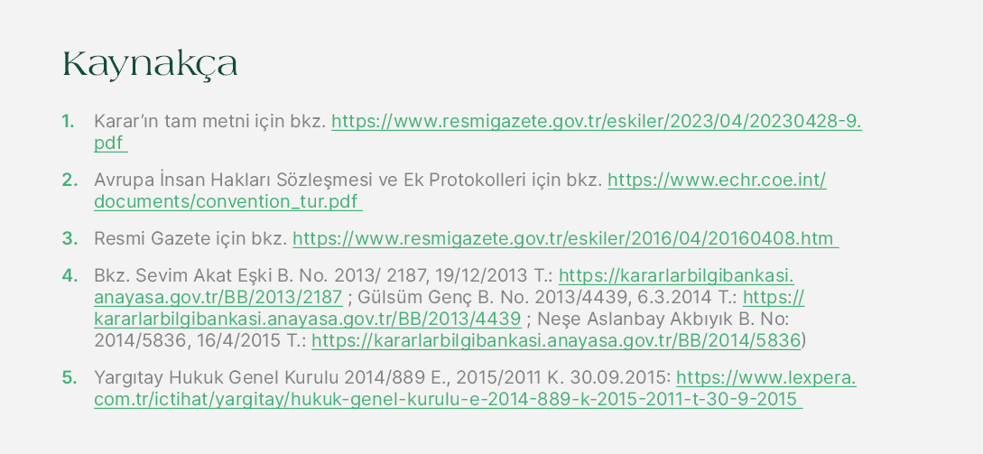 Kaynak a 1. Karar’ n tam metni i in bkz. https://www.resmigazete.gov.tr/eskiler/2023/04/20230428 9.pdf 2. Avrupa nsa...