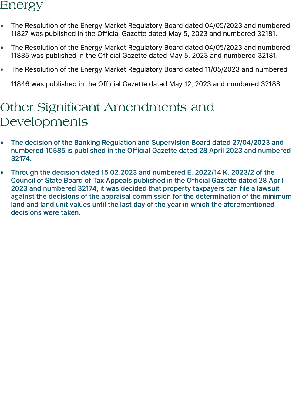 Energy • The Resolution of the Energy Market Regulatory Board dated 04/05/2023 and numbered 11827 was published in th...