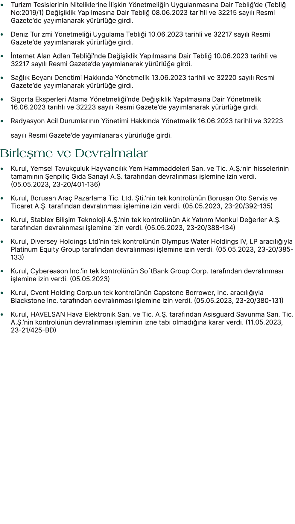 • Turizm Tesislerinin Niteliklerine li kin Y netmeli in Uygulanmas na Dair Tebli ’de (Tebli  No:2019/1) De i iklik Y...