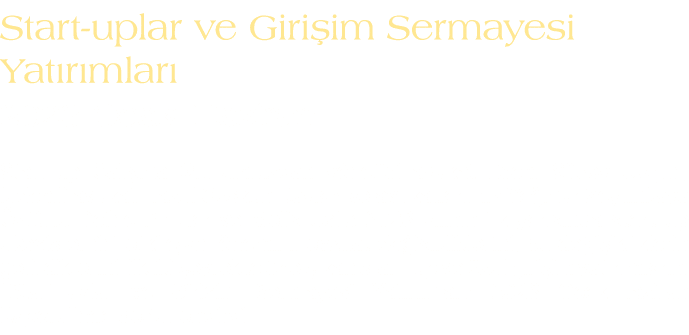 Start uplar ve Giri im Sermayesi Yat r mlar 2023 Ocak Haziran Start up  al  ma Grubumuzdan y netici avukat Ecem S so...