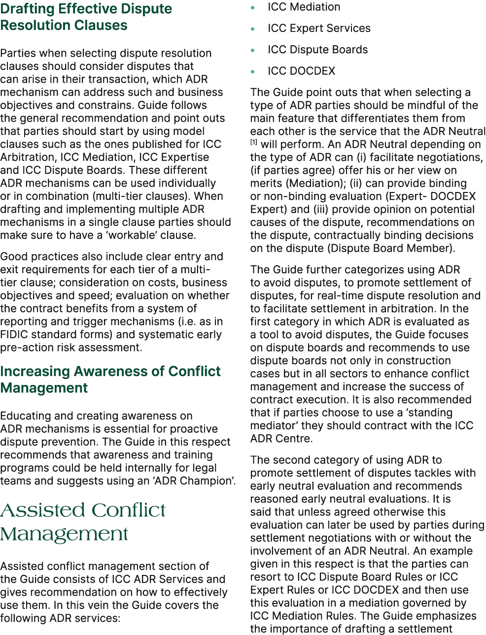 Drafting Effective Dispute Resolution Clauses Parties when selecting dispute resolution clauses should consider dispu...