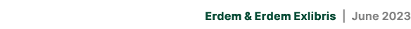 Erdem & Erdem Exlibris | June 2023