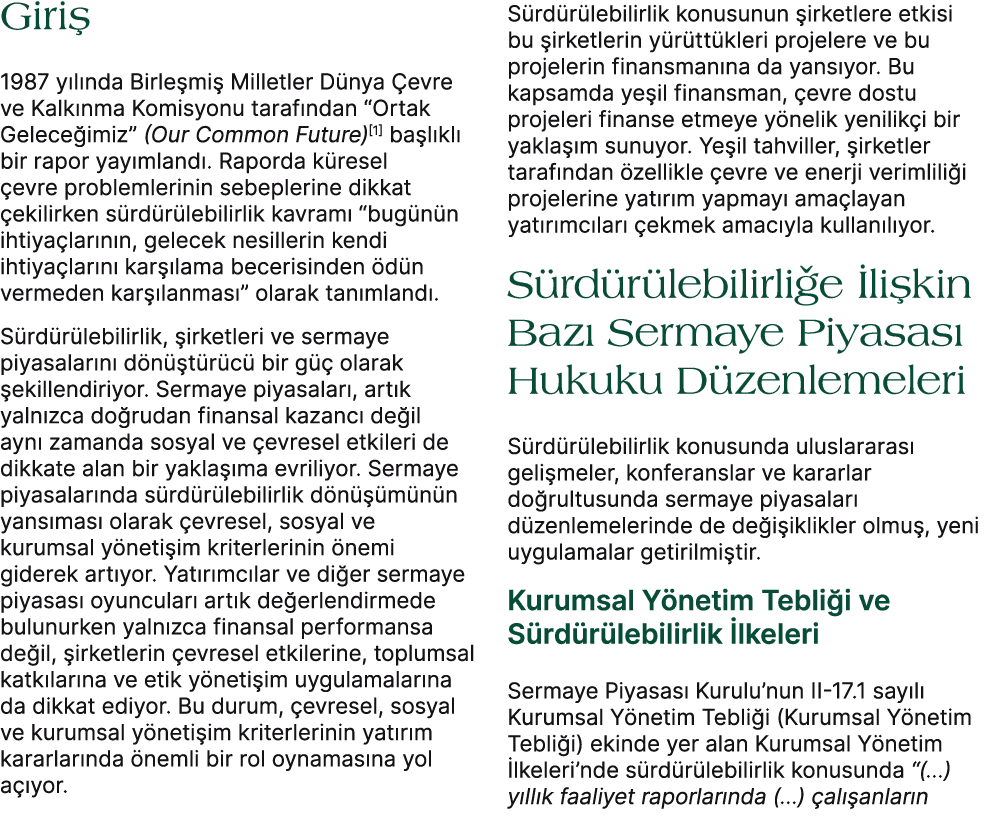 Giri 1987 y l nda Birle mi  Milletler D nya  evre ve Kalk nma Komisyonu taraf ndan “Ortak Gelece imiz” (Our Common F...