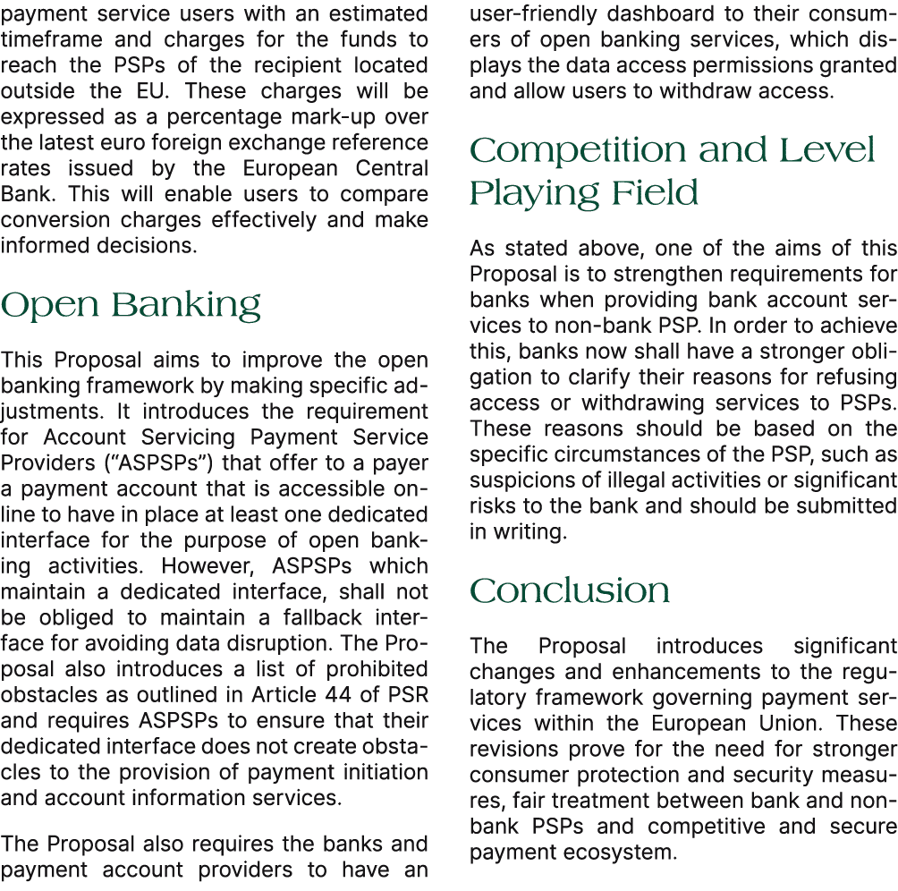 payment service users with an estimated timeframe and charges for the funds to reach the PSPs of the recipient locate...