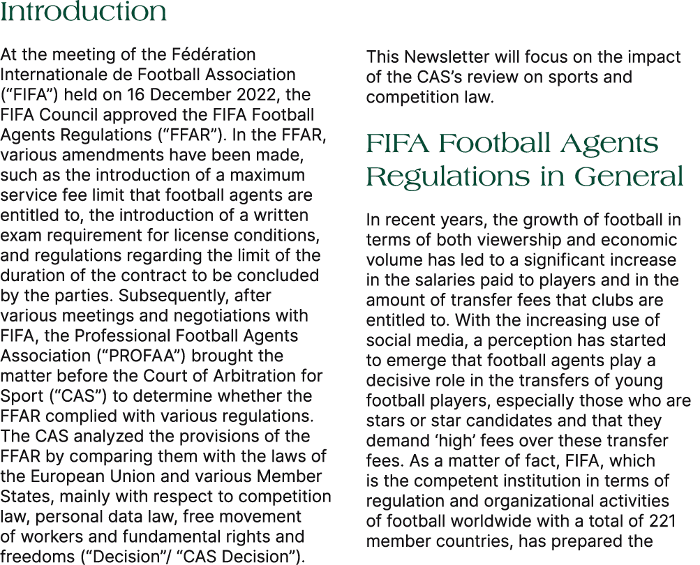 Introduction At the meeting of the F d ration Internationale de Football Association (“FIFA”) held on 16 December 202...