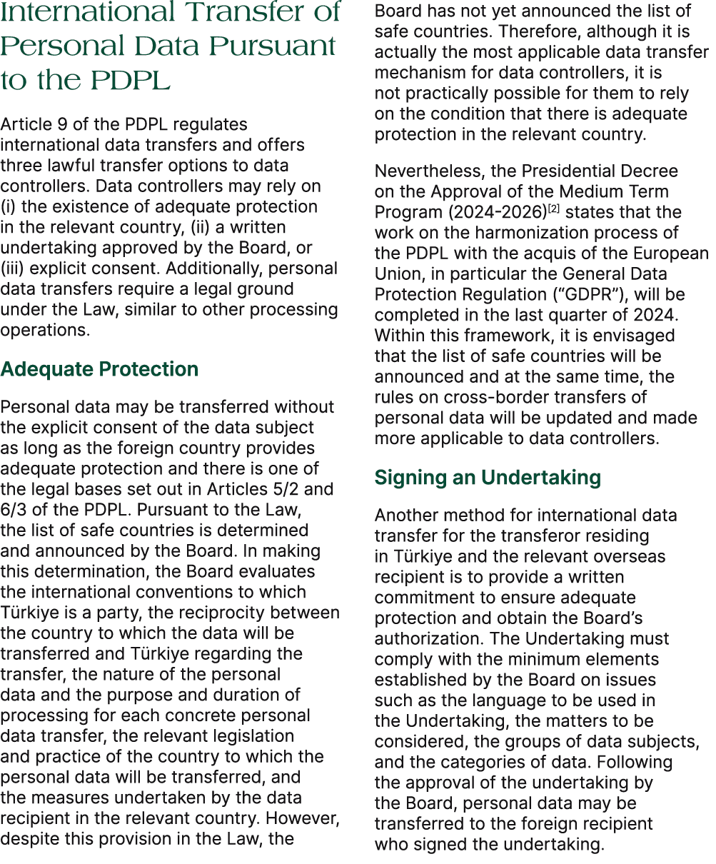 International Transfer of Personal Data Pursuant to the PDPL Article 9 of the PDPL regulates international data trans...